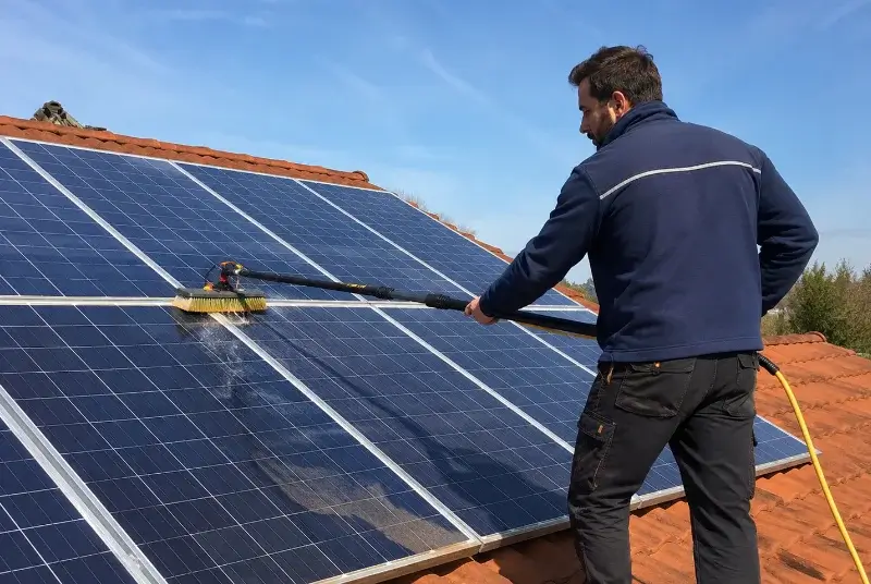 Nettoyage et entretien de panneaux solaires à Val-Couesnon