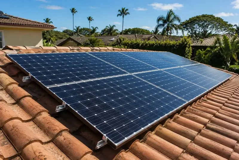 Installation de panneaux solaires à Val-Couesnon